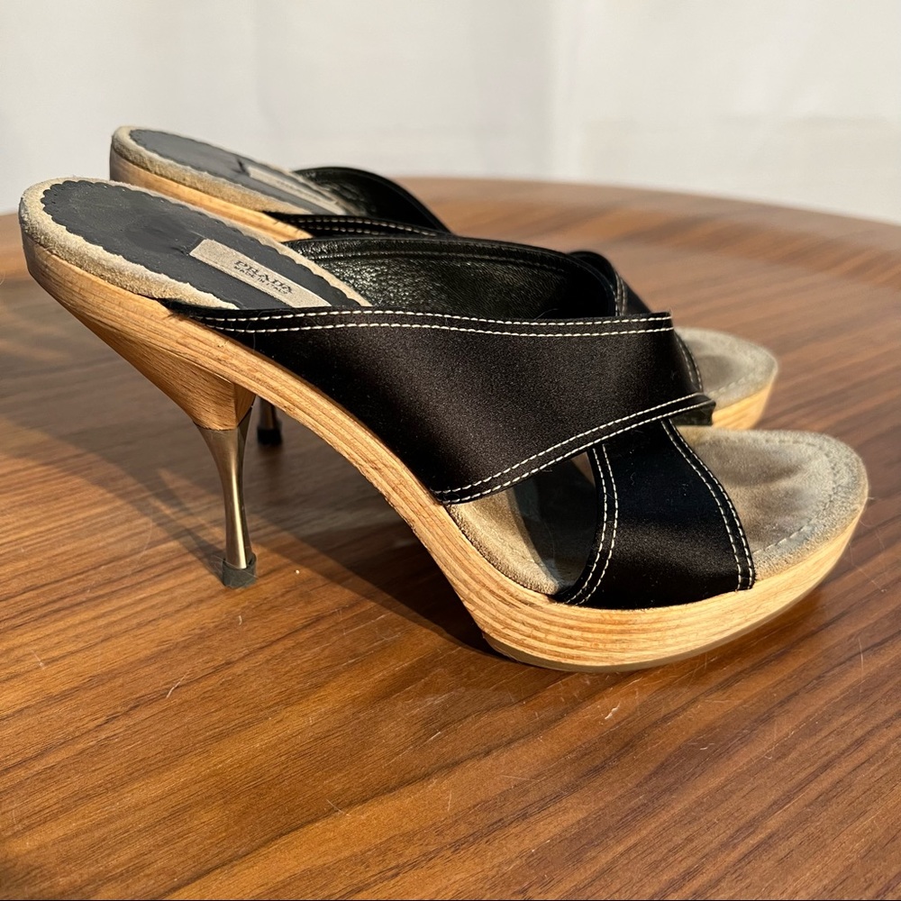 Prada Slip on High Heel Sandal